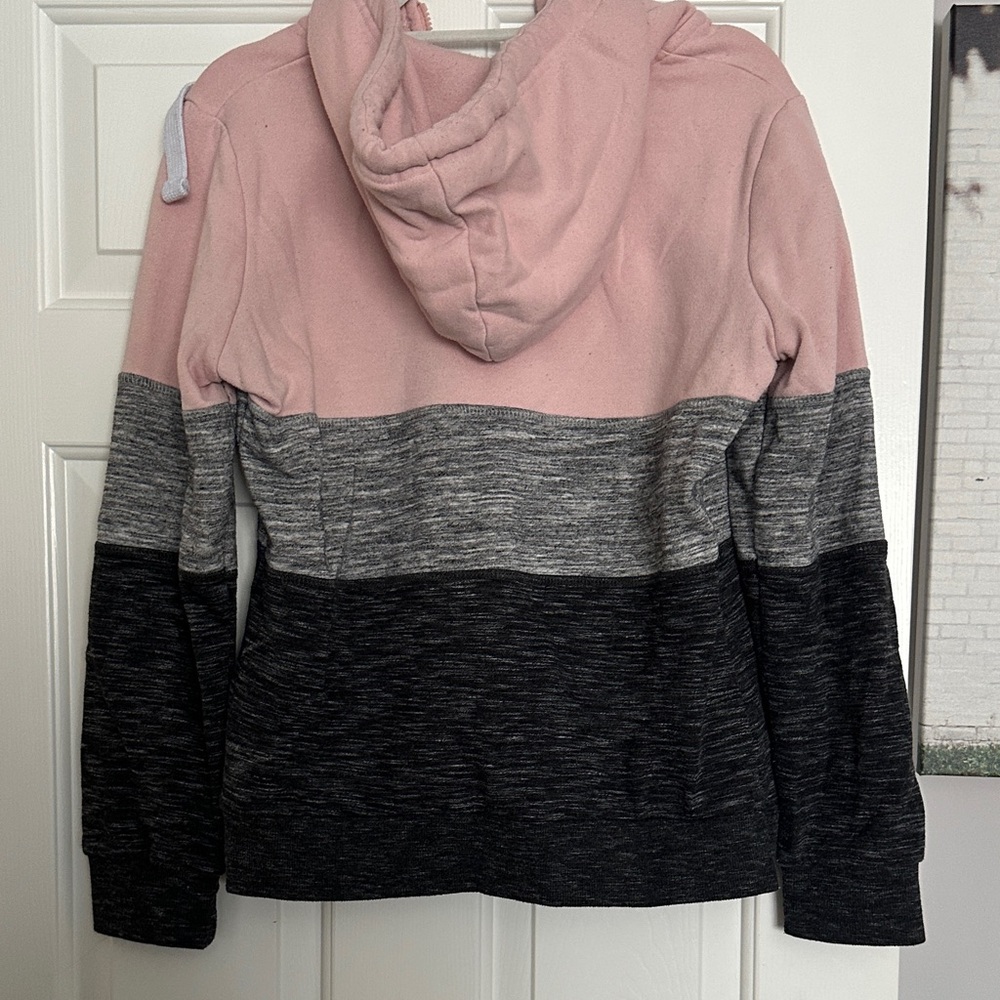 Stylish Women's Colorblock Hoodie Sweater - Picture 5 of 6